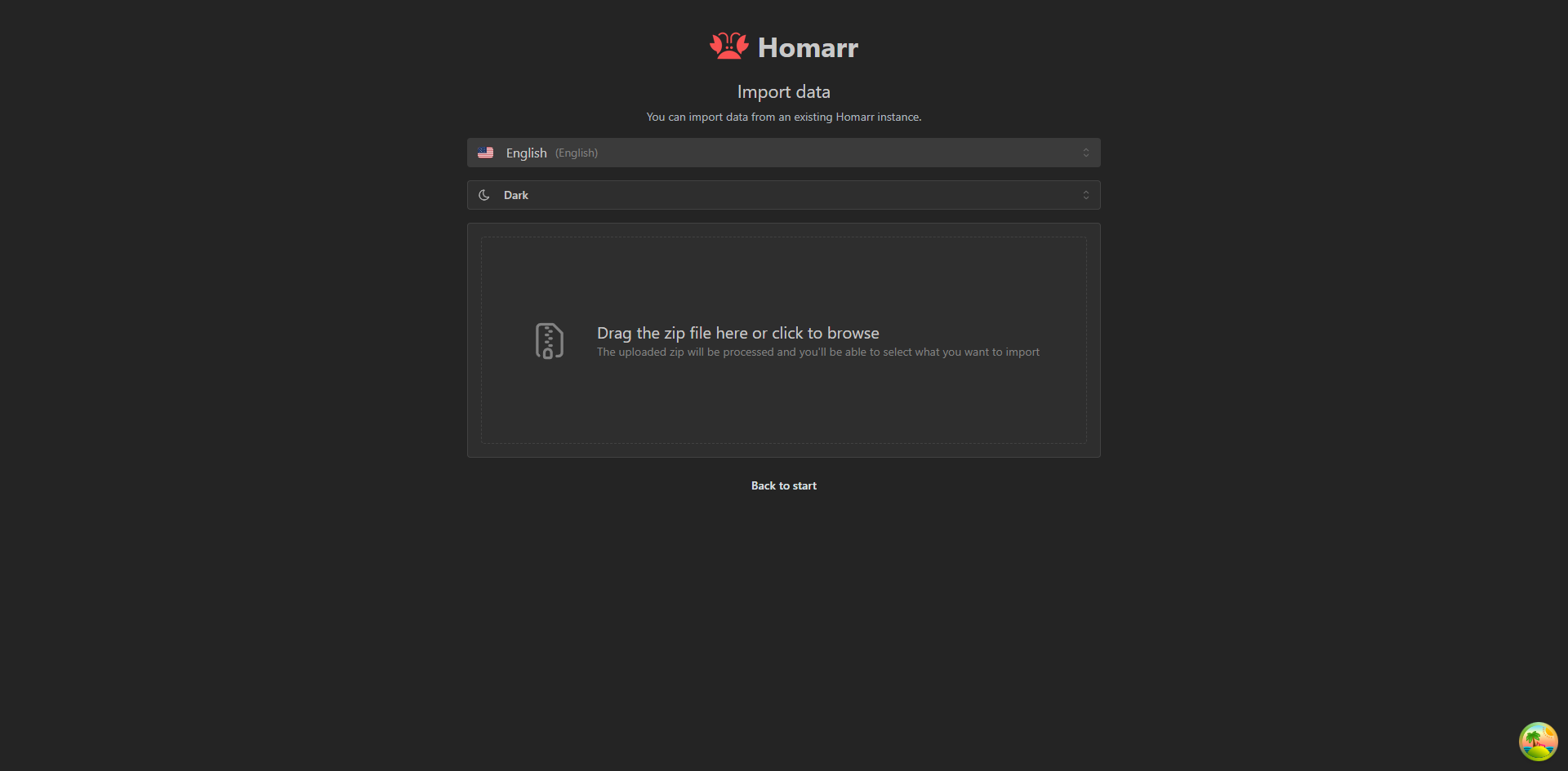 Onboarding import dropzone
